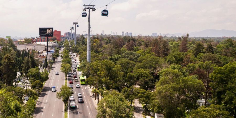 Schneller und höher unterwegs: Die neue Seilbahn Cablebús Línea 3 in Mexiko-Stadt bietet beeindruckende Ausblicke und soll jährlich 12 Millionen Passagiere transportieren.