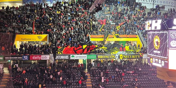 Wie gegen den HCD - Fahnenaufzug der SCB-Fans geht schon wieder schief!