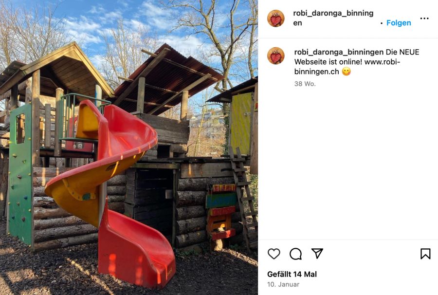 Robi Spielplatz Binningen Rutsche