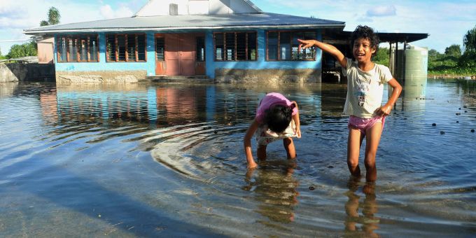 Tuvalu gehört zu den am stärksten durch den Klimawandel bedrohten Gebieten der Welt. (Archivbild) Tuvalu
