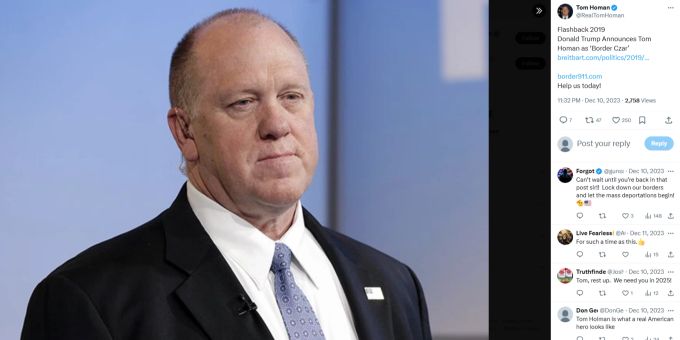 Tom Homan Donald Trump