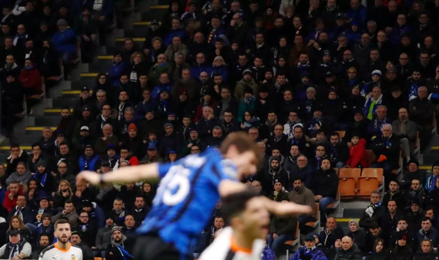 44'000 Fans waren beim Spiel zwischen Atalanta und Valencia im Stadion.