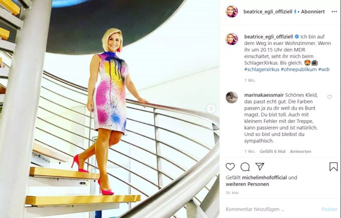 Beatrice Egli So funktioniert ihr Schlanke Beine Trick