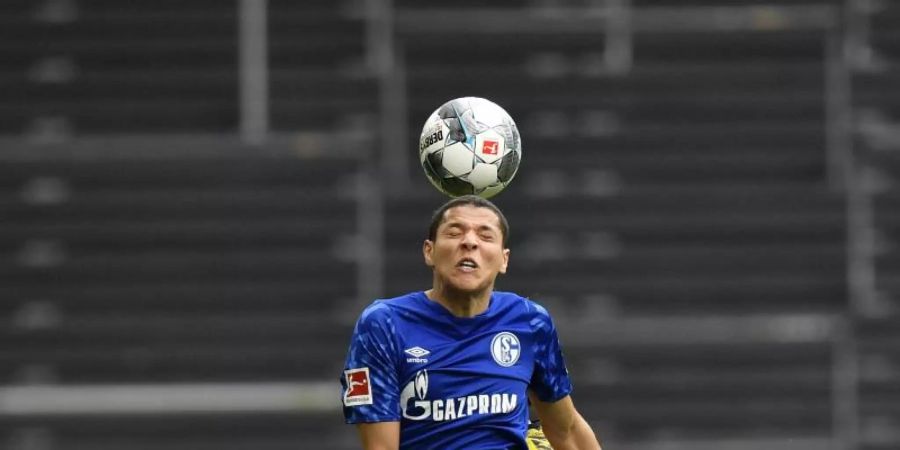 Amine Harit zog sich eine Innenbandverletzung im Knie zu. Foto: Martin Meissner/AP-Pool/dpa