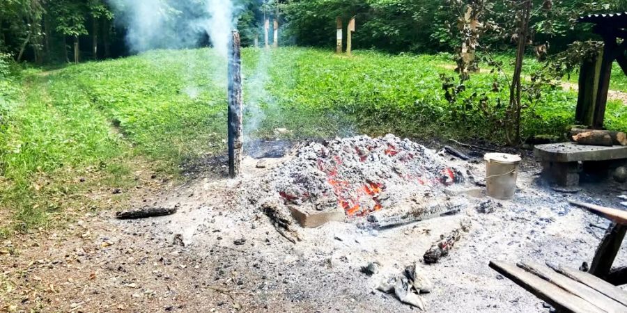 Brand Grillplatz Mettlen