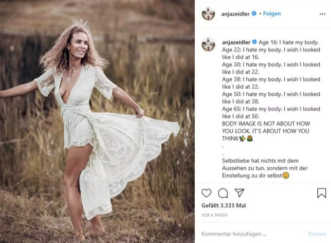Anja Zeidler ist mega schlank. zeidler