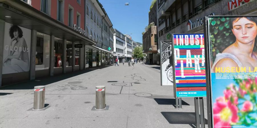 Die Badstrasse in Baden.
