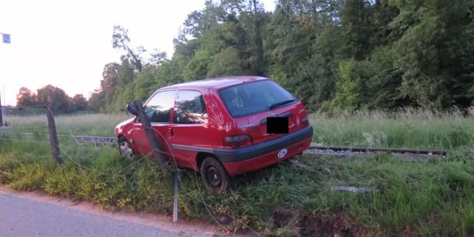 Personen wurden keine verletzt Selbstunfall