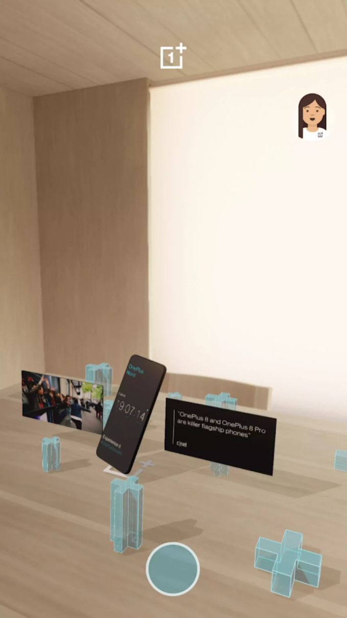 Mit der App soll man sich das OnePlus Nord virtuell ins eigene Wohnzimmer holen können. OnePlus