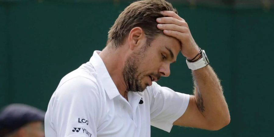 Stan Wawrinka verlor in Wimbledon bereits in der ersten Runde. Der Weg zurück ist für die ehemalige Nummer drei sehr steinig.