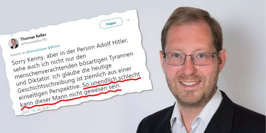 Thomas Keller sieht es ein: Als Politiker darf er nichts Gutes über Adolf Hitler sagen.