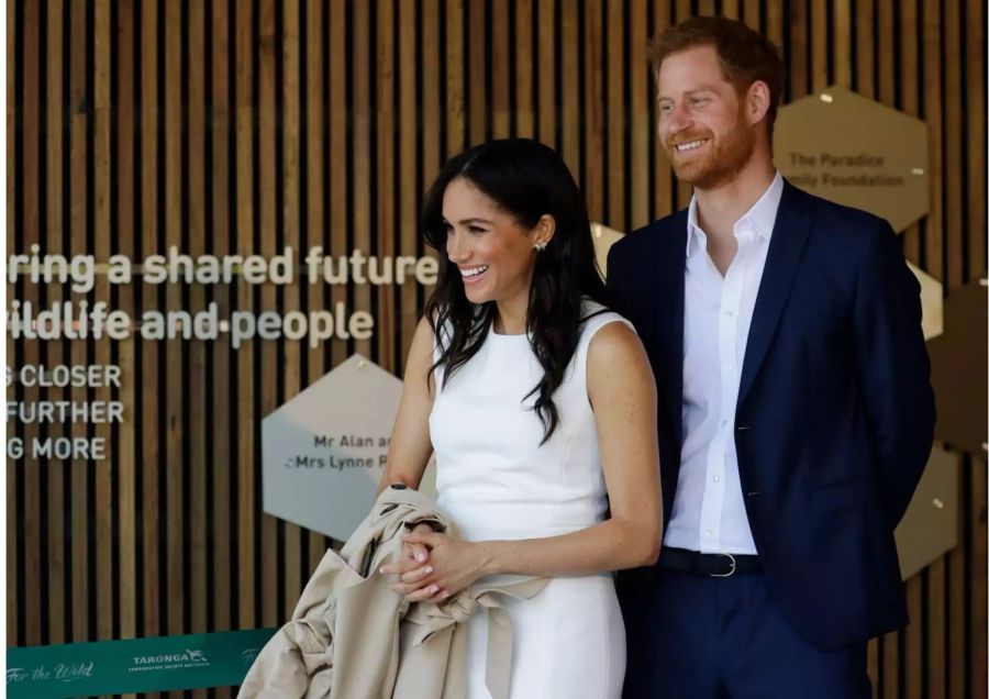 Scheinen überglücklich zu sein: Meghan Markle und Prinz Harry in Sydney.