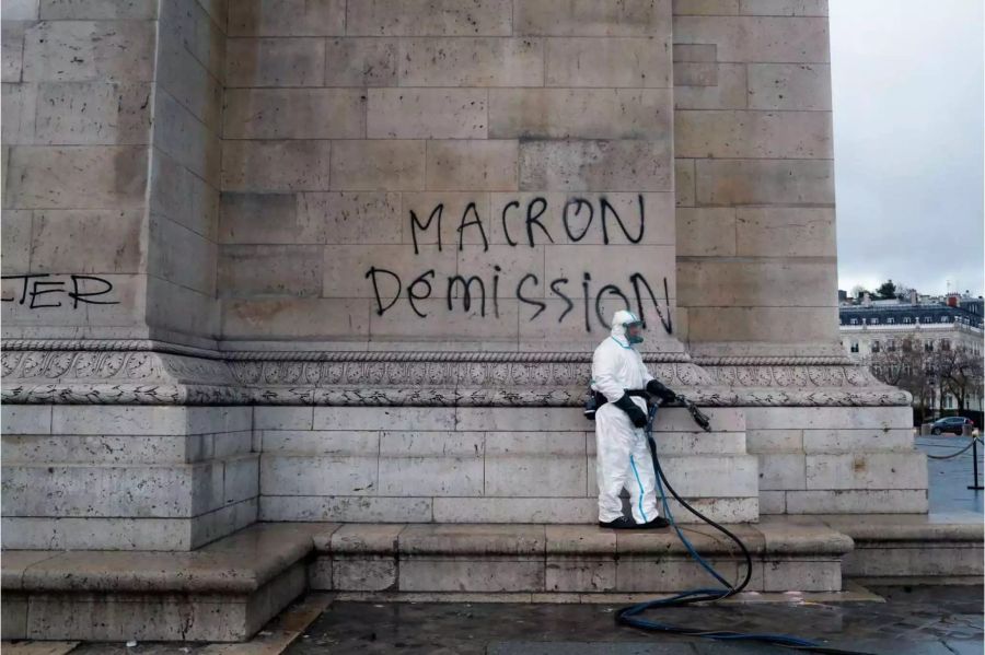 Die Zerstörung in Paris.