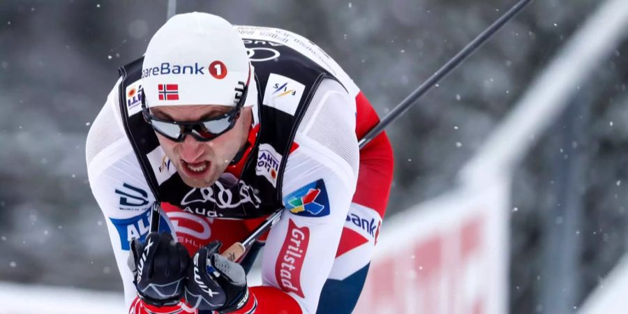 Petter Northug gleitet im Rennen in Lahti (FIN) 2017.