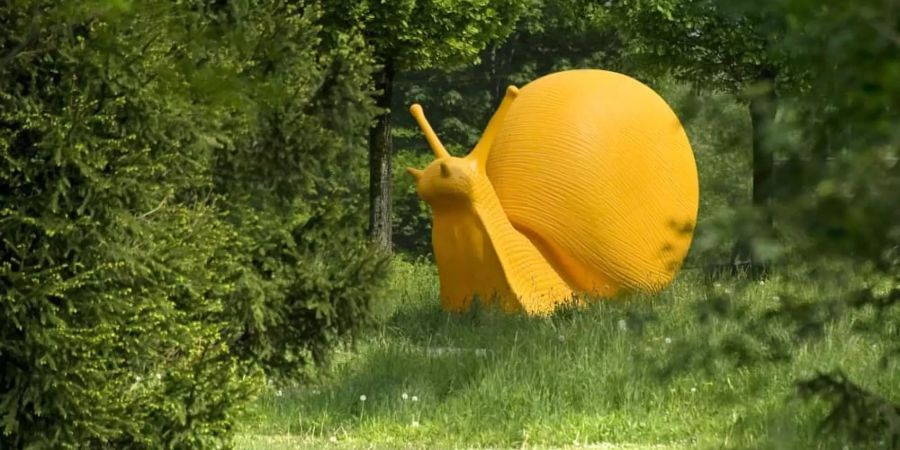 "Giant Snail" ist ein Werk von Künstlerkollektiv Cracking Art aus Mailand.