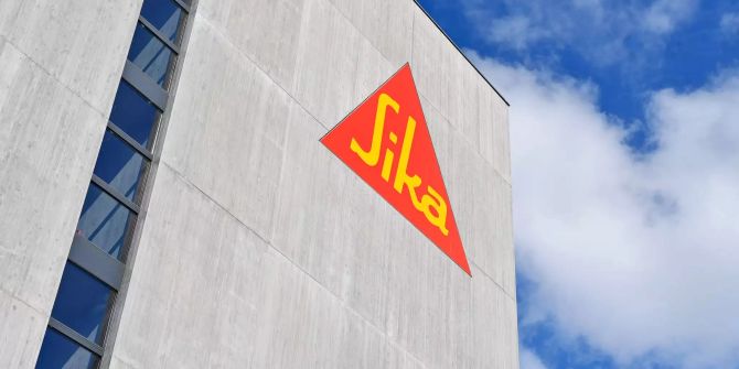 Das Logo von Sika in Zürich.