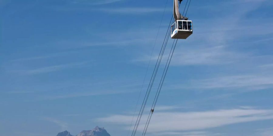 Eine Gondelbahn am Rigi.