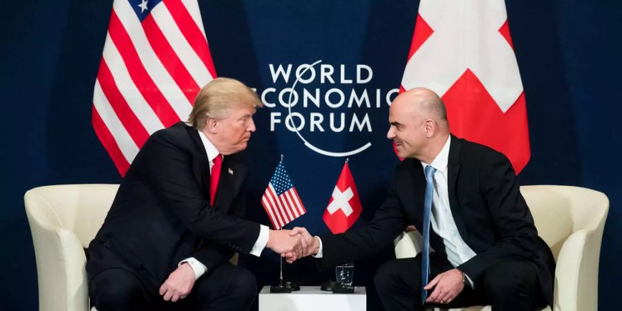 trump wef davos alain berset