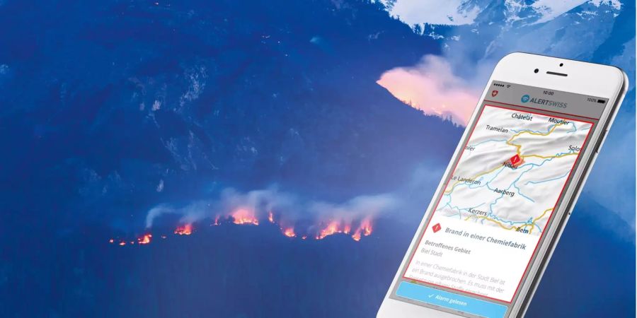 Das neue App Alertswiss.