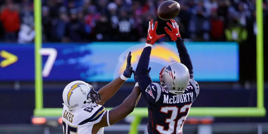 Devin McCourty sichert bei den Patriots im Backfield ab.