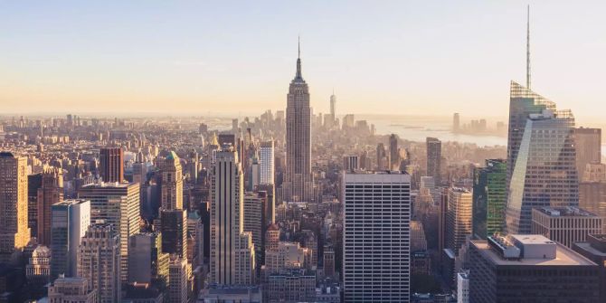 Die Skyline von New York.