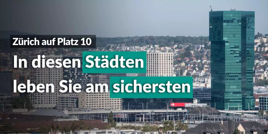 Die neue Ausgabe des «Safe Cities Index»: Tokyo führt, Zürich auf Platz 10