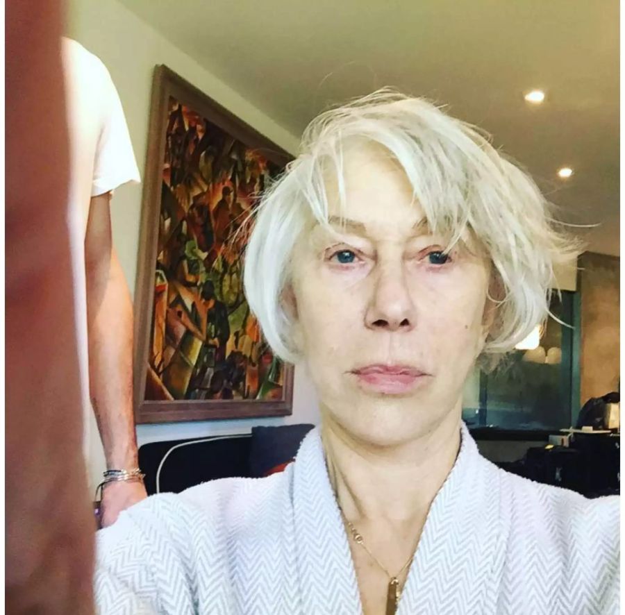 Helen Mirren zeigt sich auf Instagram völlig ungeschminkt.