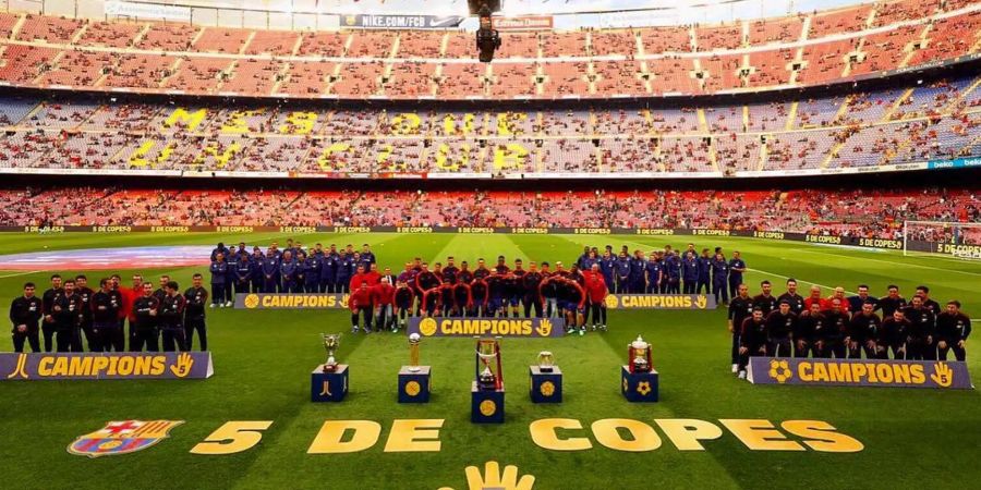 Fünf Teams, fünf Pokale. Der FC Barcelona dominiert die spanische Cup-Szene.