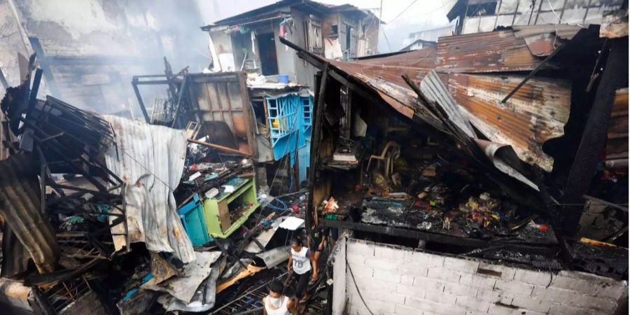 In Manila herrscht grosse Wohnungsnot. Schon im Februar gab es im Gebiet ein ähnlich grosses Feuer. (Symbolbild)