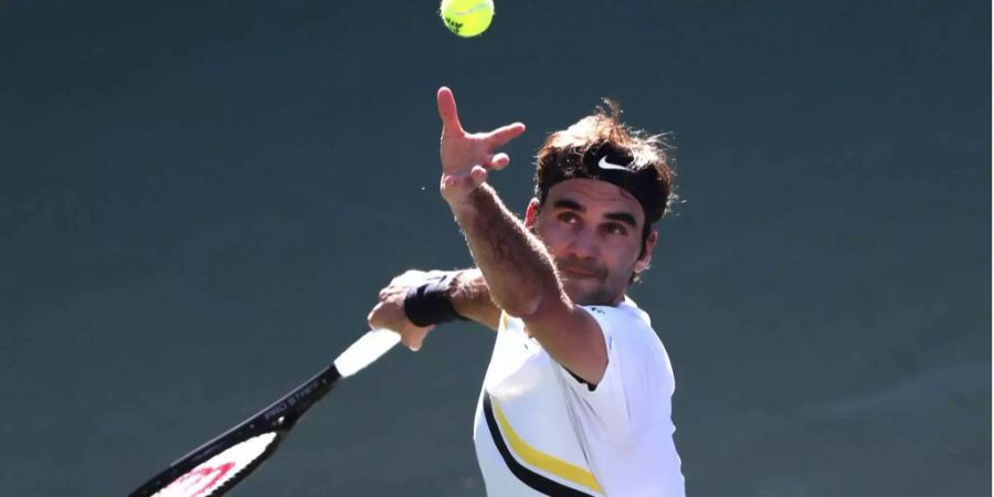 Roger Federer in Indian Wells 2018.