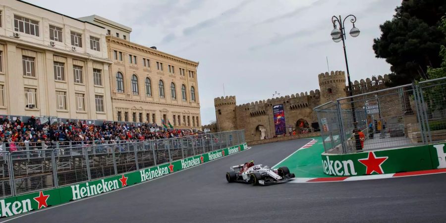 Charles Leclerc auf dem Weg zu acht WM-Punkten.