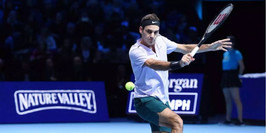 Roger Federer bei den ATP-Finals in London.