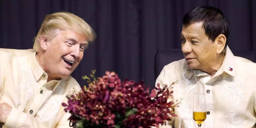 Trump traf unter anderem auf den philippinischen Präsidenten Duterte.