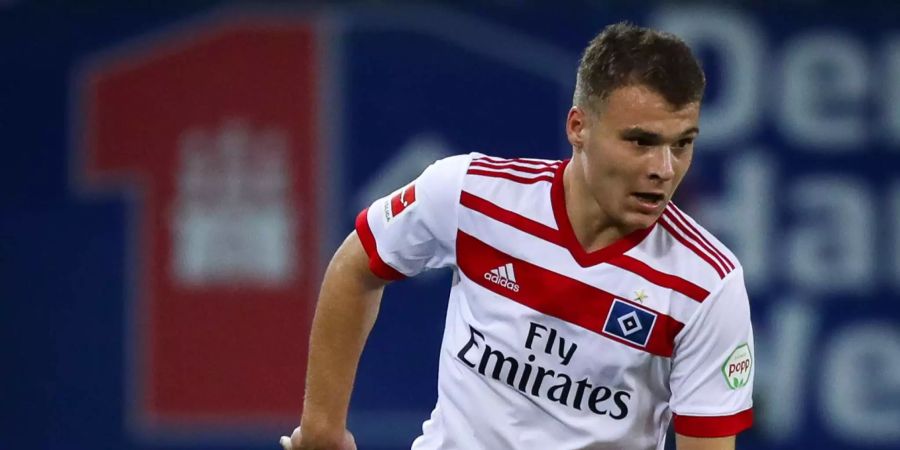 HSV Spieler Vasilije Janjicic hat eine turbulente Nacht hinter sich.