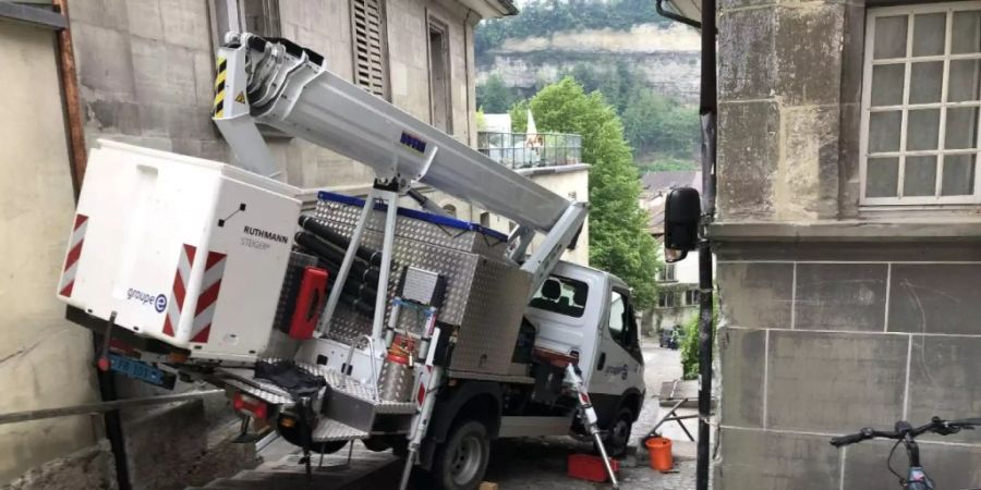 Freiburg Lastwagen Unfall