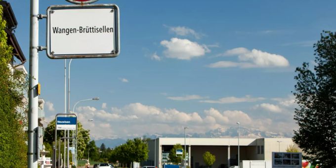 Ortsschild Wangen-Brütisellen - Wangen-Brütisellen Ortsschild Wangen-Brütisellen - Wangen-Brütisellen