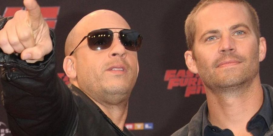 Vin Diesel (l.) mit Paul Walker bei der Deutschlandpremiere des fünften «Fast & Furious»-Films.