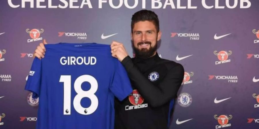 Giroud trägt bei Chelsea die Nummer 18.