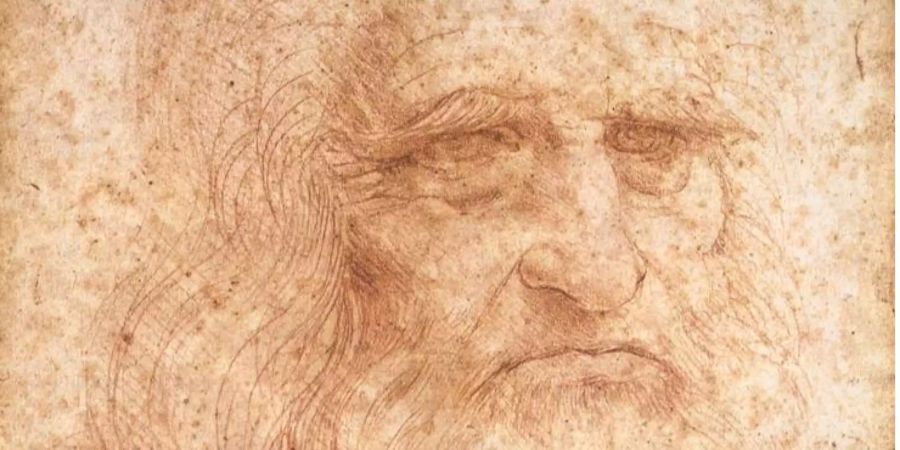 So genanntes Selbstbildnis Leonardo da Vincis, um 1512.