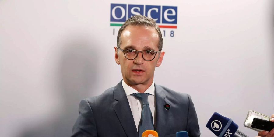 Heiko Maas (SPD), Aussenminister von Deutschland, spricht während eines Treffens des Ständigen Rates der Organisation für Sicherheit und Zusammenarbeit in Europa (OSZE).