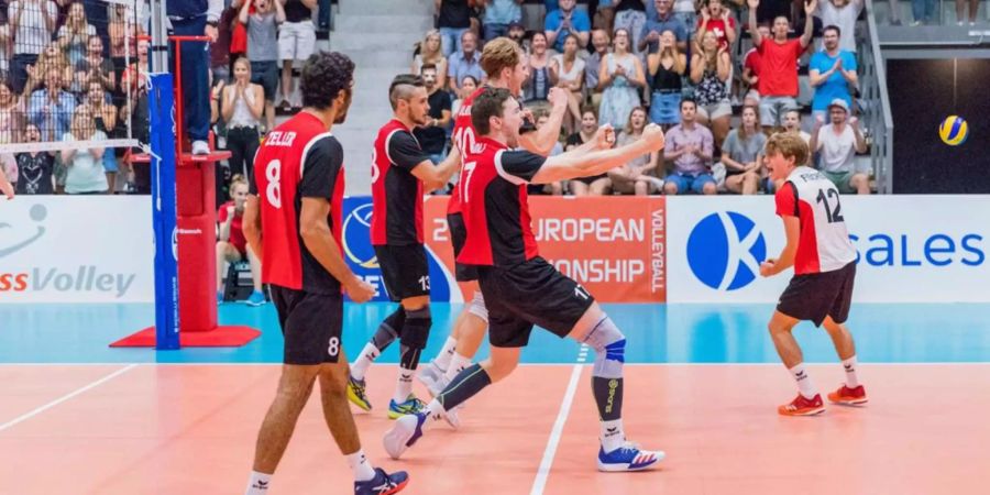 Das Duell zwischen der Schweizer Nationalmannschaft und Mazedonien in der Betoncoupe Arena in Schönenwerd.