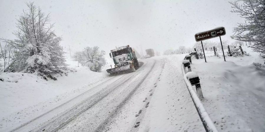 Schnee in Spanien