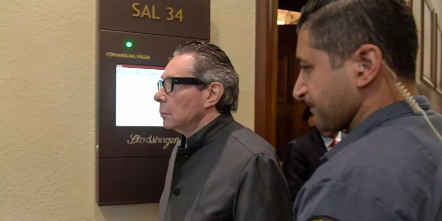 Der Franzose Jean-Claude Arnault im Bezirksgericht in Stockholm am Montag, 24.9.2018.