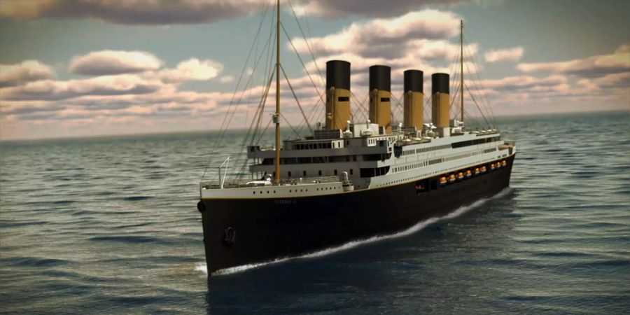 Ein Modell der Titanic II: Das Schiff soll 2022 in See stechen.