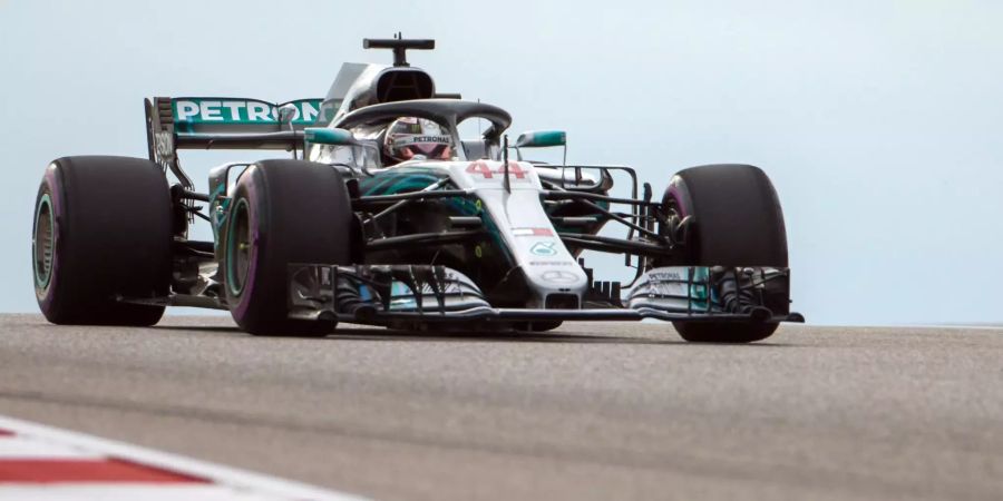 Lewis Hamilton im Mercedes auf dem Circuit of the Americas in Austin.