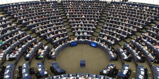 Das Europaparlament in Stassburg (F).