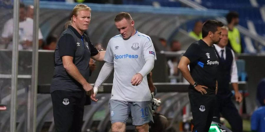 Trotz der Rückkehr von Wayne Rooney (rechts): Trainer Koeman muss gehen.