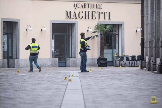 Polizeieinsatz in Lugano nach Schlägerei und Messerattacke Polizeieinsatz in Lugano nach Schlägerei und Messerattacke
