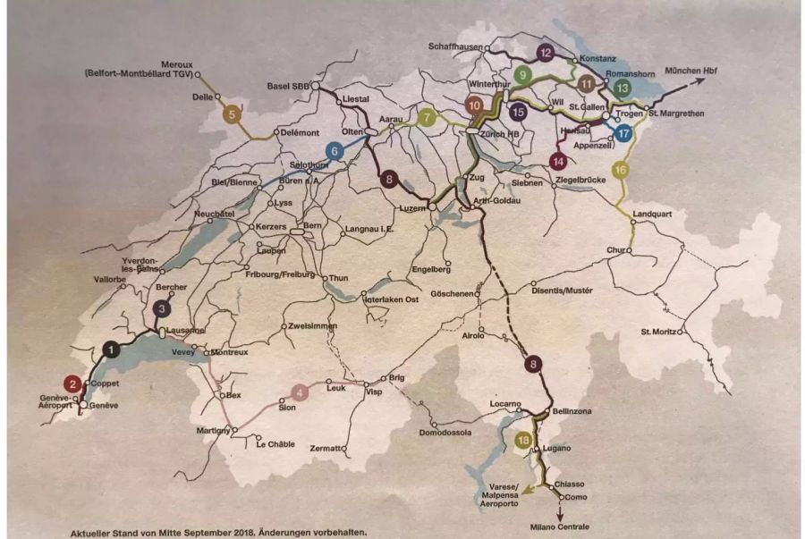 Die wichtigsten Änderungen des Fahrplanwechsels in der Übersicht.