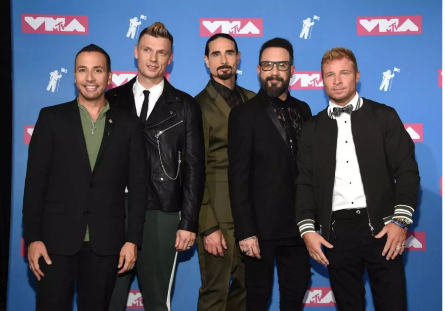 Die Backstreet Boys Howie, Nick, Kevin, AJ und Brian (v.l.).